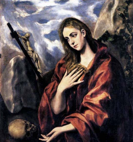 GRECO, El Mary Magdalen in Penitence